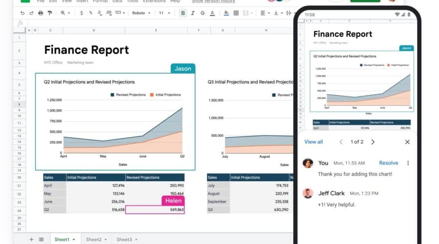Funcionalidades de Google Sheets